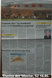 Thema der Woche, SZ 16.05.